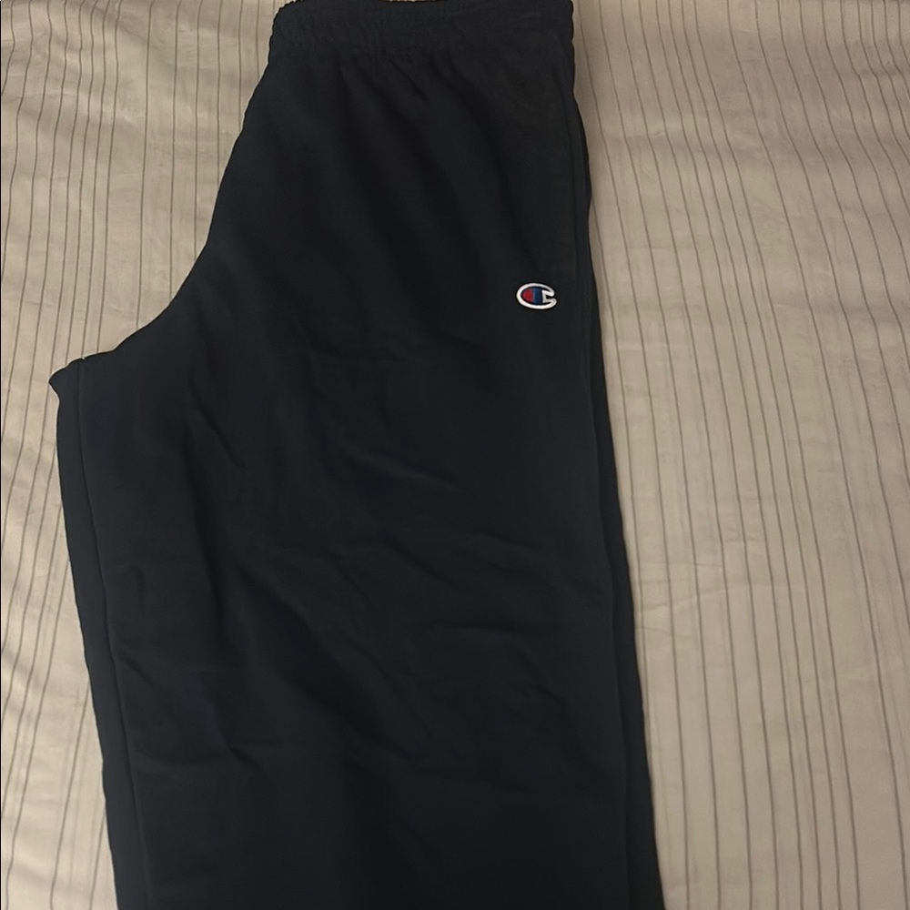 Champion Navy Sweatpants Relaxed Fit Elastic Waistband